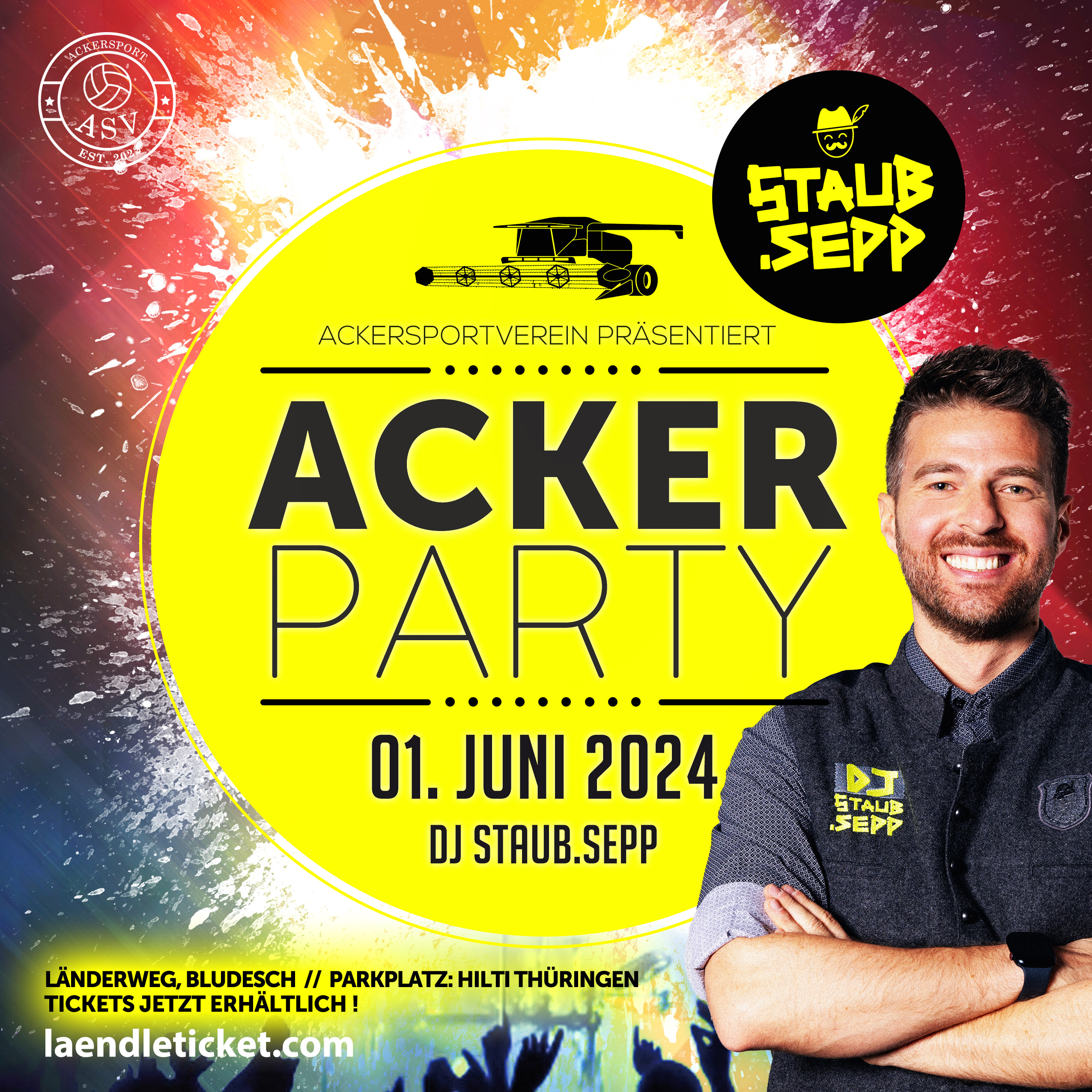 Ackerparty 2024 in Bludesch | mit DJ Staub.Sepp