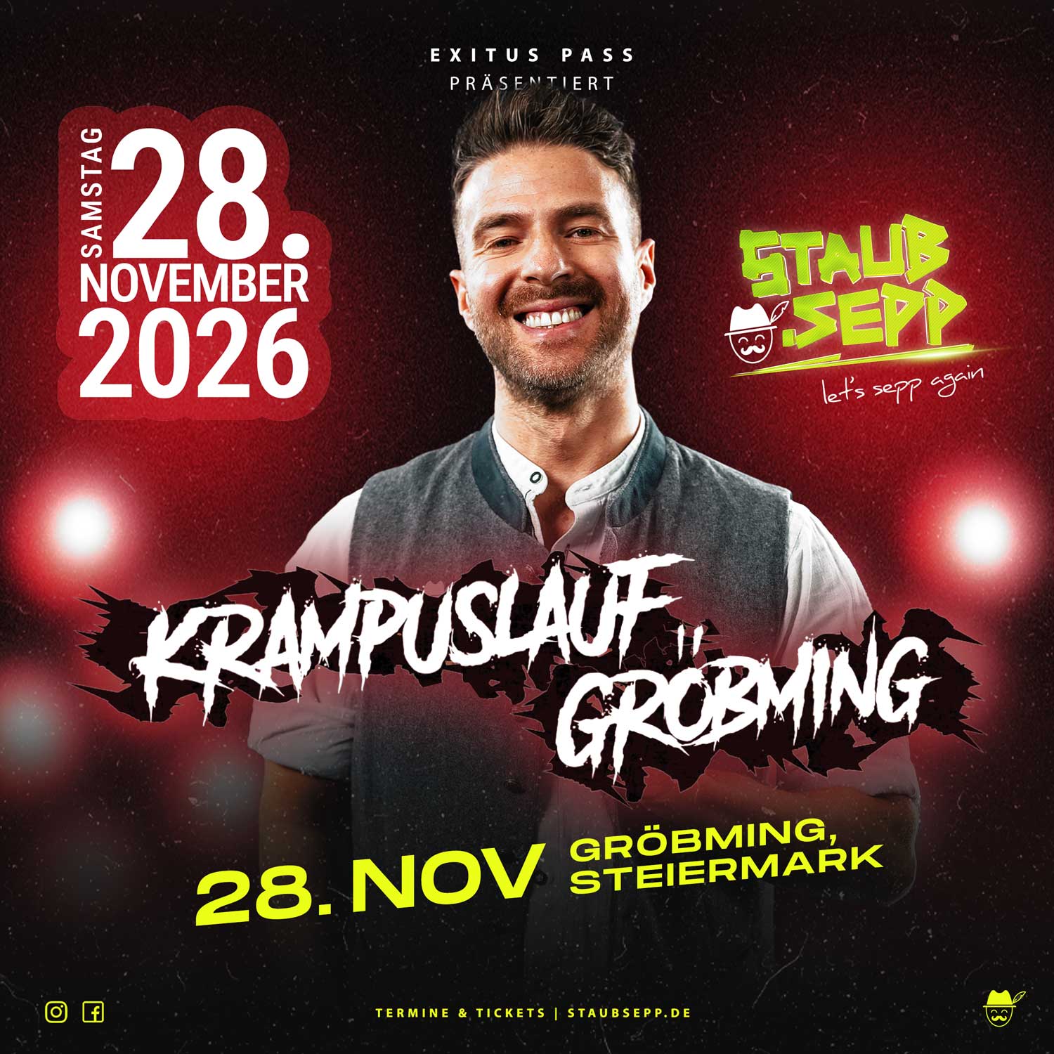 DJ Staub.Sepp beim Krampuslauf Gröbming 2026 - Offizielle Aftershow-Party
